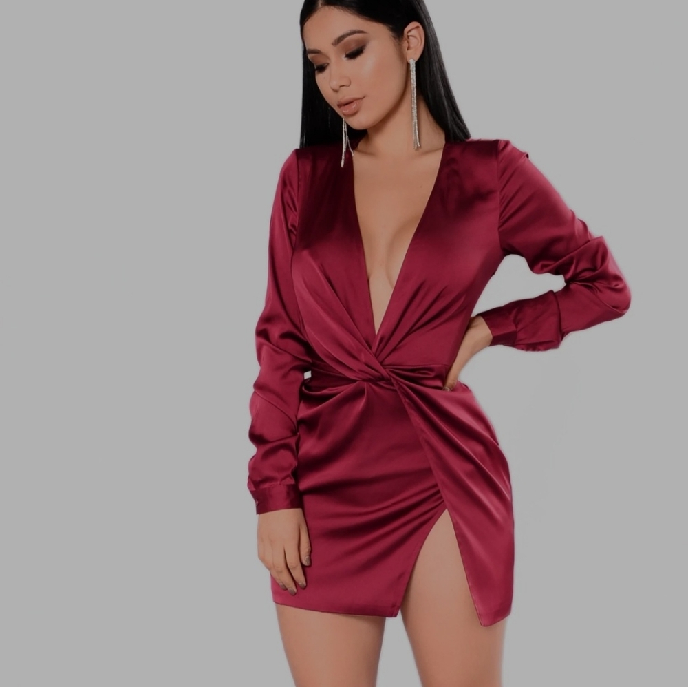 Satin Mini Dress